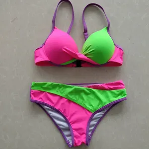 Kolumbien mehrfarbig Großhandel sexy Bikini gepolsterte Bade bekleidung Hosen