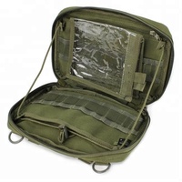 Pochette tactique noire Molle pour documents et ordinateur