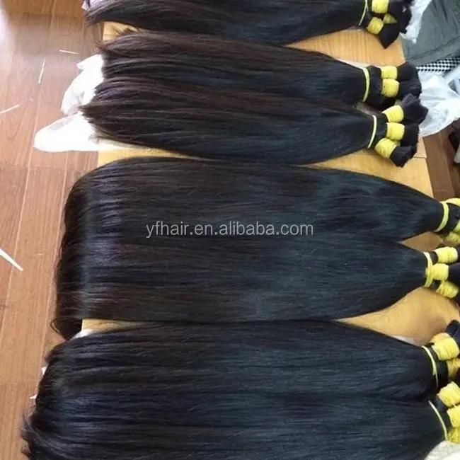 best selling brazilian bulk hair pre braided hair weave unprocessed cut from one single donor hair