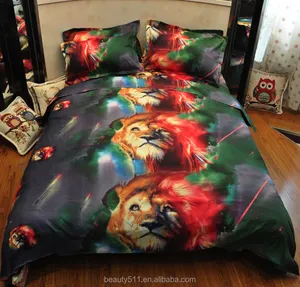 Lion Bộ Ga Trải Giường Bộ Ga Trải Giường 3d Microfiber 100% Hoa Lớn Tiết Kiệm Và Hiệu Quả BS125