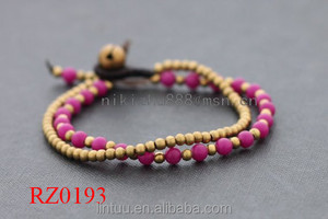 Doble de las mujeres Brazalete de cuentas Con campana de latón oem <span class=keywords><strong>gshock</strong></span> reloj pulsera - Product Image 4