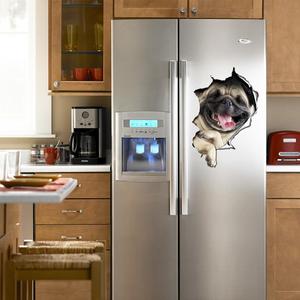 <span class=keywords><strong>Adesivi</strong></span> <span class=keywords><strong>Murali</strong></span> 3D con <span class=keywords><strong>Gatti</strong></span> e Cani, Decorazioni per Bagno e Casa, Decalcomanie in Vinile Vivaci, Poster Artistici da Parete - Product Image 5