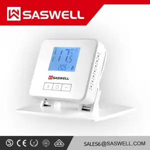 SAS918WHB-0-RF SASWELLバッテリー電源ウォールマウントワイヤレスルームサーモスタット