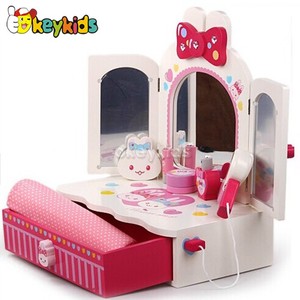 Set di Borse per il Trucco in Legno Rosa per Bambine con Pettine e Altri Accessori W10D018 - Product Image 4