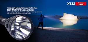 Đèn pin <span class=keywords><strong>LED</strong></span> Klarus XT32 <span class=keywords><strong>1200lm</strong></span>, tầm chiếu xa 1000 mét, đèn pin chiến thuật dùng cho săn bắn, đi bộ đường dài, cắm trại - Product Image 3