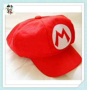 Vestido de fiesta de Anime, disfraz de <span class=keywords><strong>Mario</strong></span> Bros, <span class=keywords><strong>Luigi</strong></span>, sombreros de béisbol, HPC-0222 - Product Image 5