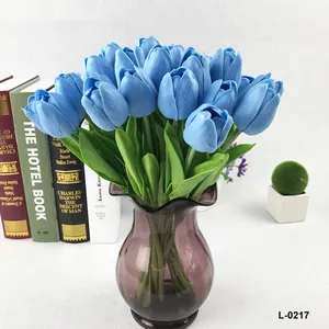 סיטונאי PU טוליפ פרחים מלאכותיים בית תפאורה מלאכותי פרח זר
