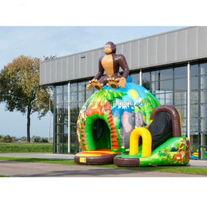 Château gonflable à superposer sur la pomme de terre, château gonflable de singe <span class=keywords><strong>jumpy</strong></span> pour enfants, 0.55mm - Product Image 3
