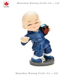 4 adet/takım Sevimli Shaolin Kung Fu Çocuklar Kutular Sarhoş Boks Keşiş Dekorasyon Malzemeleri - Product Image 3