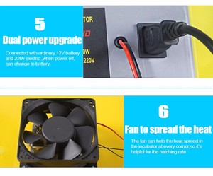 Hhd Mini Automatic Egg <strong>Incubator</strong> 48 Eggs <strong>Incubator</strong> <strong>12</strong> Volt Battery 48 Egg <strong>Incubator</strong> - Product Image 5