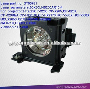 Bóng đèn <span class=keywords><strong>DT00751</strong></span> cho <span class=keywords><strong>Hitachi</strong></span> CP-X260 chiếu - Product Image 1