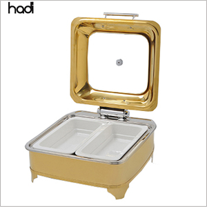 Nhà Hàng Ấn Độ Thiết Bị Nhà Bếp Điện Sưởi Ấm Đầu Bếp Trong Món Ăn 6L Nhà Hàng Buffet Chainer Vàng Thực Phẩm Ấm Hơn - Product Image 2