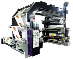 YTB-41000 Hoge Snelheid PVC UV Stack PE Label Papier en Plastic Film Tas 2 6 8 4 Colour Flexo Printing machine