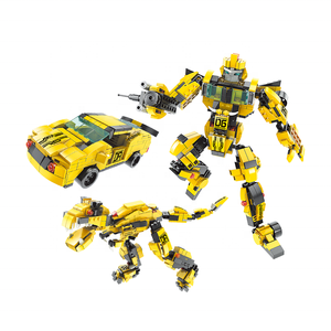 LELE BROTHER Juguetes <span class=keywords><strong>de</strong></span> Construcción <span class=keywords><strong>de</strong></span> Robots <span class=keywords><strong>de</strong></span> Coche <span class=keywords><strong>Creativos</strong></span> para Niños, Bloques <span class=keywords><strong>de</strong></span> Ciudad Hornets - Product Image 1