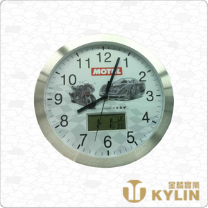 Fashional <span class=keywords><strong>Design</strong></span> Pas Cher Prix En Aluminium Numérique <span class=keywords><strong>Horloge</strong></span> Murale - Product Image 4