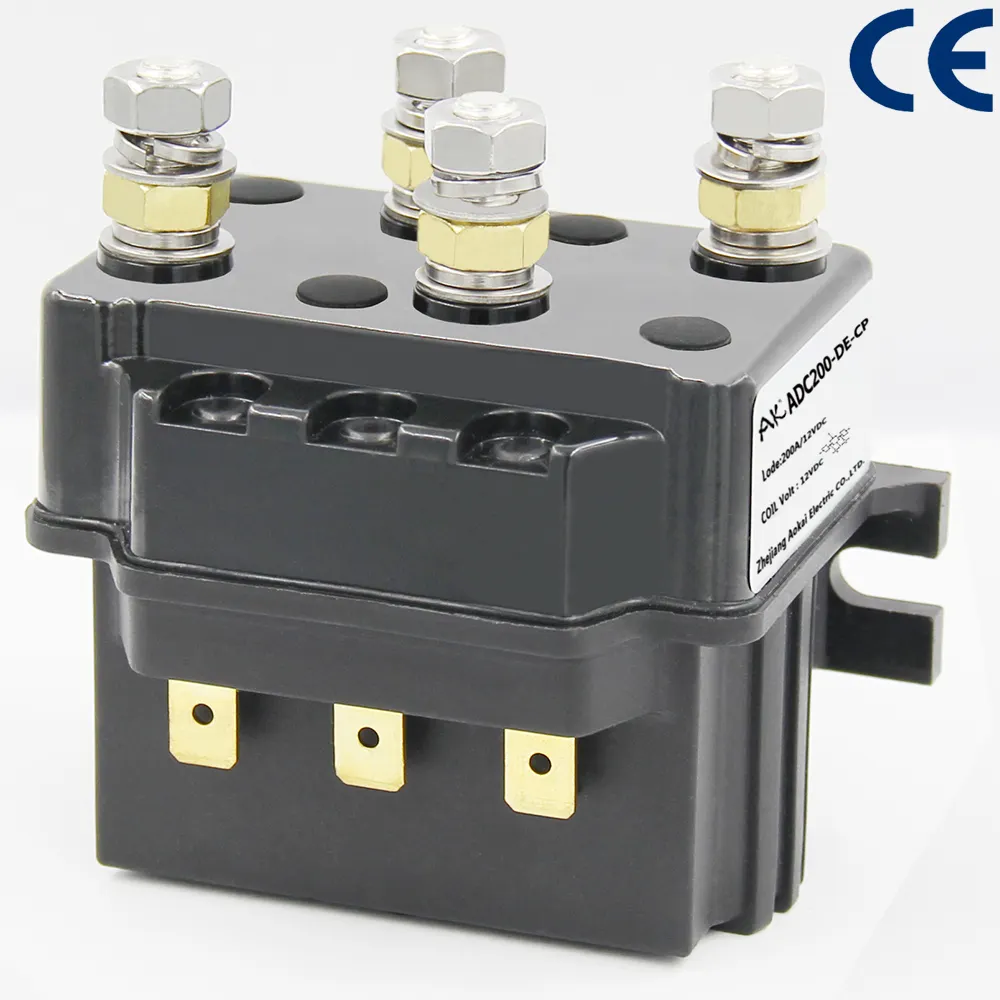 AD200 12V 24V for Car Battery Usage Two Sets Contact Switch Solenoid DC Contactor
