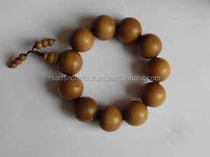 Riddhi Siddhi Children's Religious Handmade Pure Sandalwood <b>Beads</b> <b>Bracelet</b> for Anniversary - Product Image 2