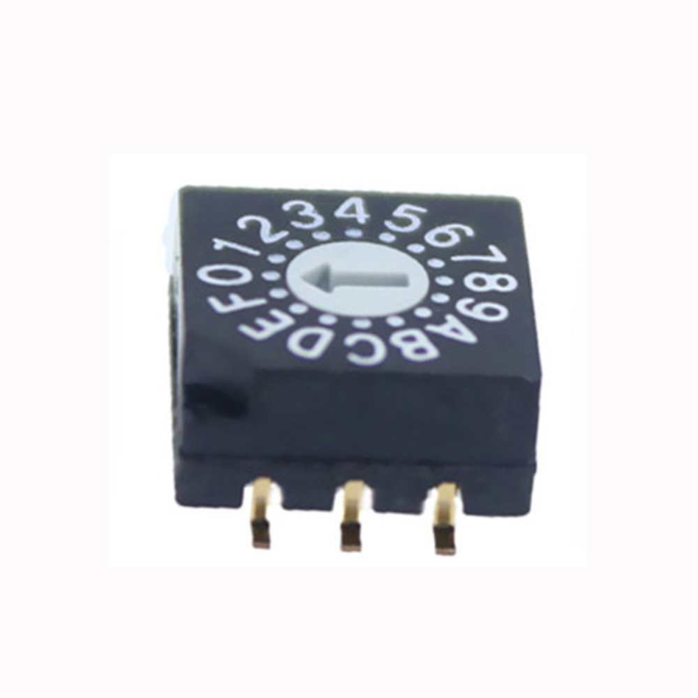 Interruptor Rotativo Codificado Binário SMD de 8 Posições 7.0mm
