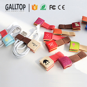<span class=keywords><strong>Enrouleur</strong></span> de câble USB, 1 pièce, protecteur, support pour écouteurs, couleur - Product Image 1