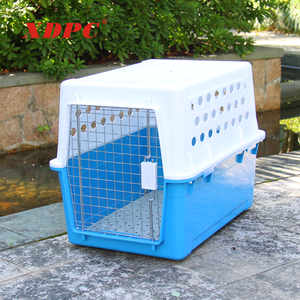 Jaula de transporte para perros y gatos, diseño de malla metálica, <span class=keywords><strong>caseta</strong></span> de plástico - Product Image 2