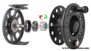 <span class=keywords><strong>Moulinet</strong></span> <span class=keywords><strong>de</strong></span> pêche à la mouche cnc g, grand arbre, fabriqué en chine - Product Image 6