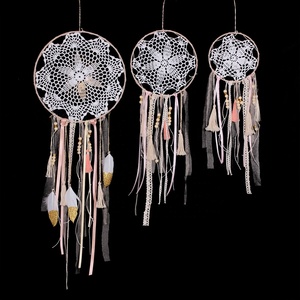 28cm y 20cm y 15cm hecho a mano hermoso de la venta caliente sueño catcher grandes colgando de la pared de plumas - Product Image 2