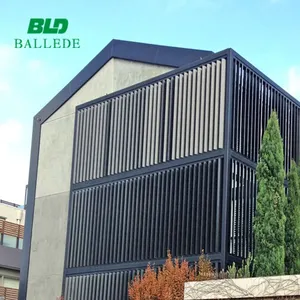 Personalizado horizontal ajustable de pared impermeable persiana de aluminio PERSIANAS diseño