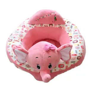 Baby Plush Chair Baby Support Seat Sitting Learning Soft Stuffed Elephant Chair Plush Animal Shaped Baby Sofa