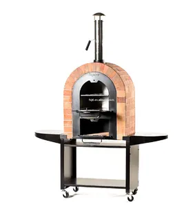 Ontwerp Hout Brandende Barbecue Pizza Oven Brood Oven Outdoor Pizza Houtskool Ontslagen Grill