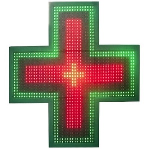lumineux Vert/Rouge/Blanc led pharmacie signe pour <span class=keywords><strong>chimiste</strong></span>, Wifi croix led écran en plein air, 3D led pharmacie croix - Product Image 3