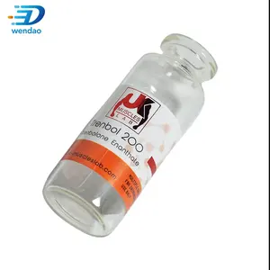 High Quality steroid Testosterona Injection Bodybuilding hologram label 10ml vial and vial label