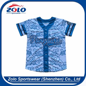 OEM orders acceptable men baseball jersey made in china - Product Image 2