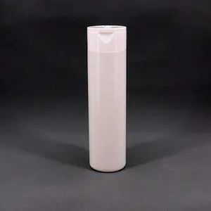 Squeezable bottle 250ml/8.5oz Soft Touch HDPE Lotion bottle PE Shampoo bottle packaging with Disc top cap /Flip top cap