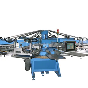 6 color 12 station automatic t-shirt printing machine for sale