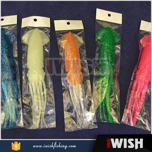 Trolling de 9 pulgadas con tubo de plástico en pesca de calamar hecho a mano del rey señuelos - Product Image 6