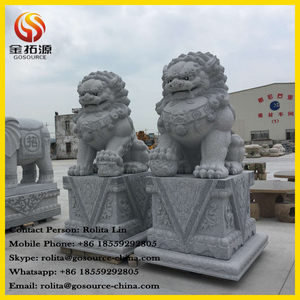 Chinese Stenen Leeuw Sculptuur Foo Honden Standbeelden Koop - Product Image 4
