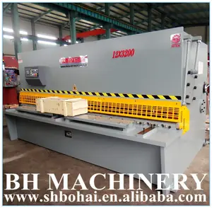 QC11Y series metal sheet hydraulic guillotine swing beam shearing machine QC12Y- 12x3200