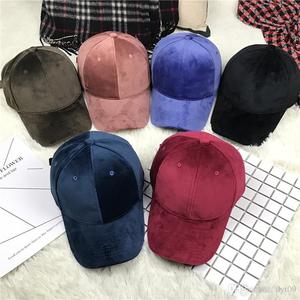 Nhà máy tùy chỉnh đồng bằng nhung Mũ nhung Mũ bóng chày trống CHA hat - Product Image 2