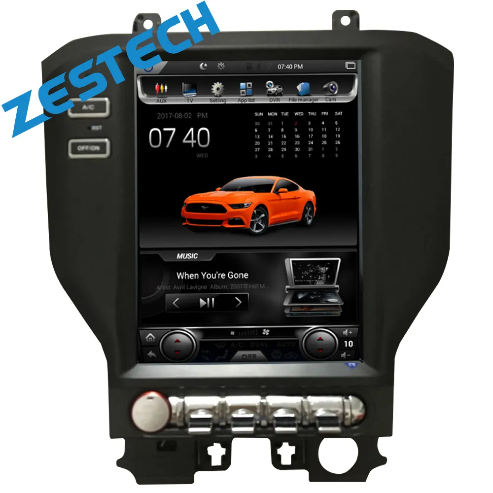 10.4 pollice full touch screen car stereo android per Ford Mustang