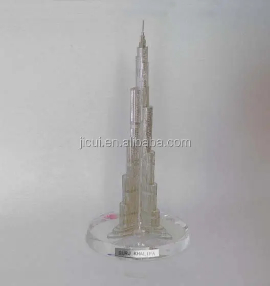 Crystal Burj Dubai Burj Khalifa Burj Dubai Tower Crystal gift for home decoration