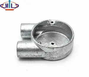 U type 2 way malleablle electric conduit pipe box