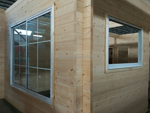 Cabines en rondins préfabriquées en pin russe, nouveau design <span class=keywords><strong>2017</strong></span>, maisons en bois bon marché, kit pour villa, chambre, magasin et abri de voiture - Product Image 6