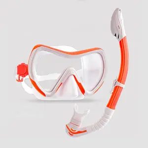 Custom Zwemmen Onderwater Breather Gratis Duiken Volledige Gezicht Snorkel Masker Set