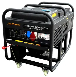 10Kw/12.5kva/20hp (60Hz) 삼상 전기 가솔린 발전기