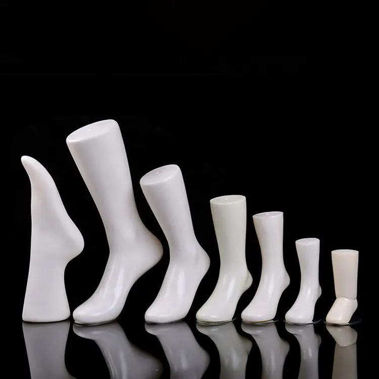 الرجال البلاستيك القدم الجوارب أشكال عرض الكاحل المعرضة نموذج القدم بيع نماذج للجوارب واجهة عرض أحذية