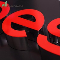 Lettres lumineuses 3D en résine époxy personnalisées de haute qualité, très demandées
