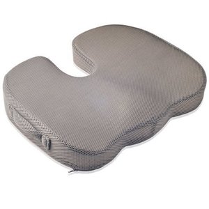 Memori Busa Ekor Bantal Yang Dapat Dilepas Mesh Cover untuk Kursi Roda, Kursi Mobil, Kehamilan <span class=keywords><strong>Tailbone</strong></span> <span class=keywords><strong>Pain</strong></span> <span class=keywords><strong>Relief</strong></span>, HITAM - Product Image 2