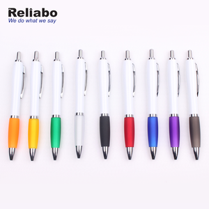 Reliabo Colorful Click Retractable Plastic Advertising Ball Pen With Logo For Promotional