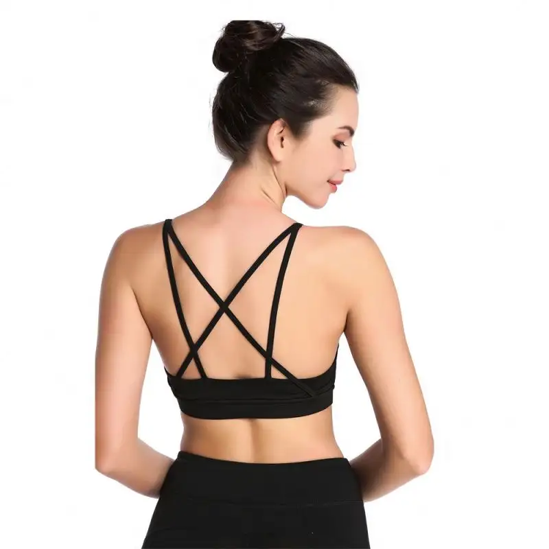 Phụ Nữ Breathable Sexy Thể Thao Áo Ngực Tập Thể Dục Mặc Đen Yoga Bra Nịt Và Bustiers Bodice Sloper Bras Đối Với Phụ Nữ Bán Buôn