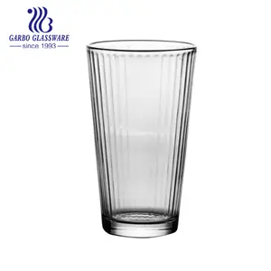 Vasos de vidrio alto para beber, portavelas de cristal para el hogar, velas de luz de té, Hiball, vaso básico de cristal Dink, 465ml, venta al por mayor